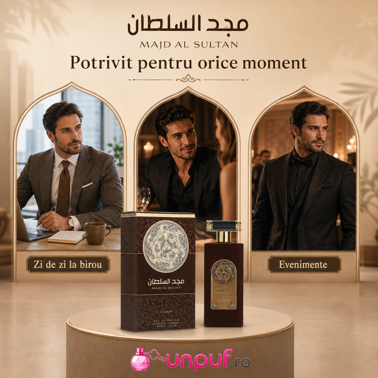 Majd Al Sultan Asdaaf parfum cadou premium pentru bărbați iubit soț tată frate coleg